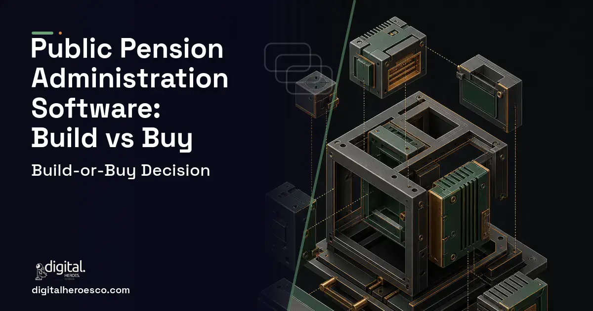 Custom software software overview illustration for Public Pension Administration Software Build vs Buy Guide.