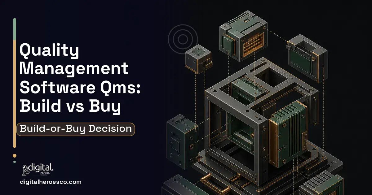 Custom Software Development software overview illustration for Quality Management Software QMS Build vs Buy Guide.