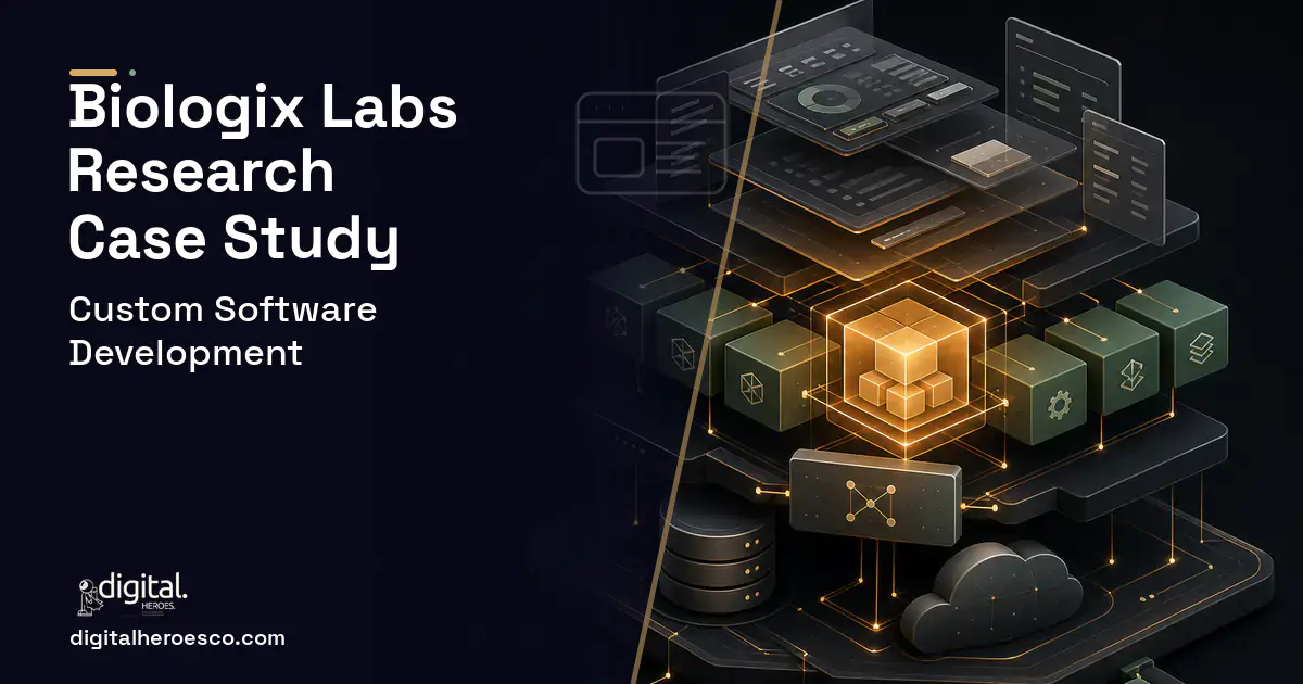 Custom Software Development product interface illustration for Biologix Labs Research Client Case Study.
