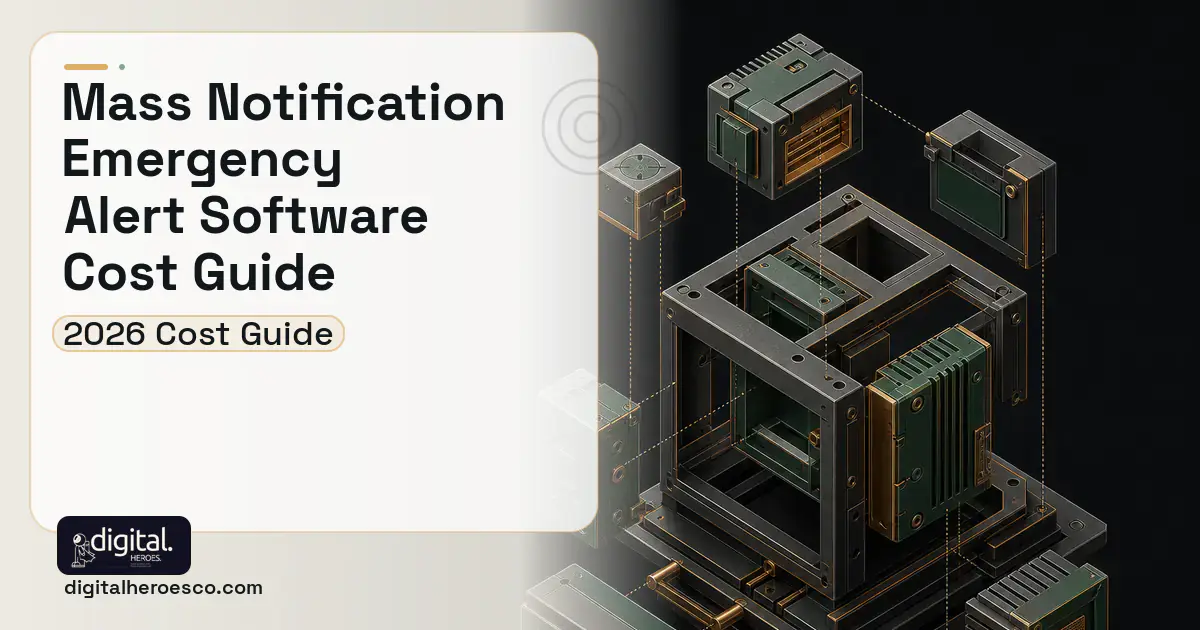 Custom Software Development software overview illustration for Mass Notification Emergency Alert Software Cost Guide.