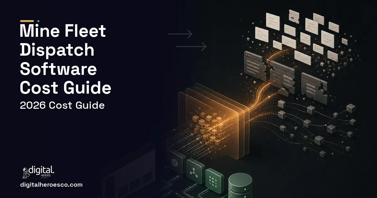 Custom Software Development workflow illustration for Mine Fleet Dispatch Software Cost Guide.