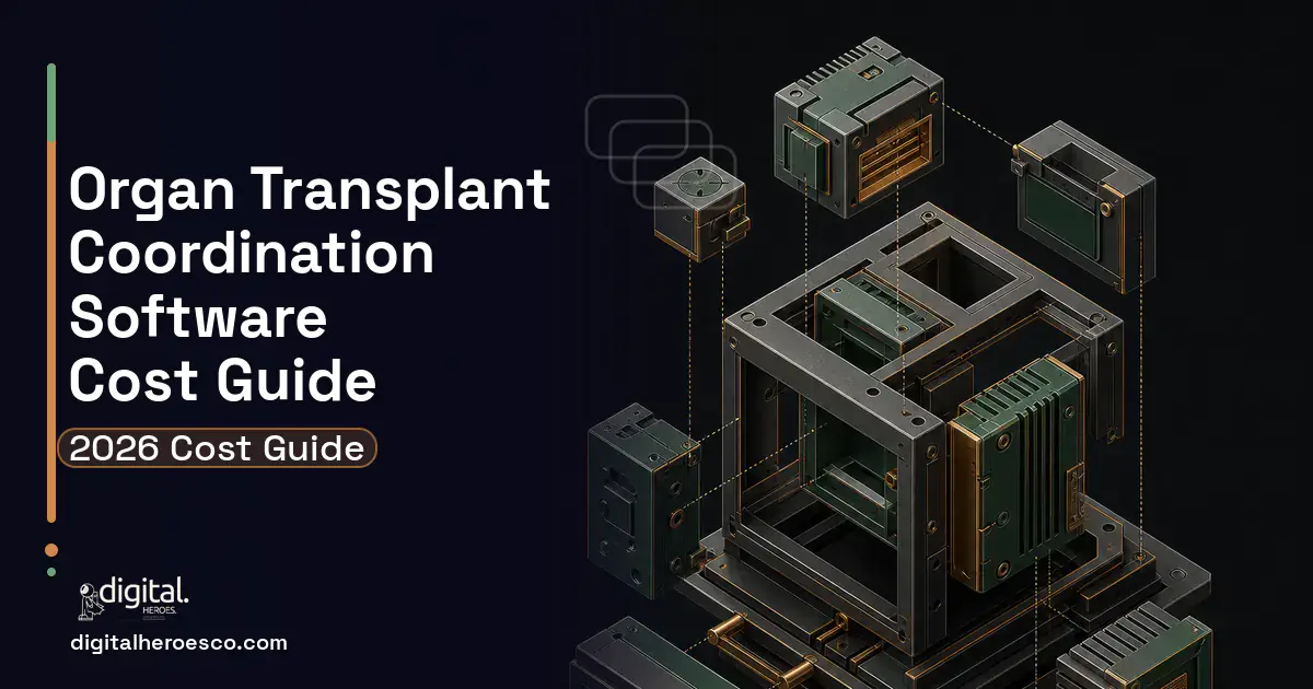 Custom Software Development software overview illustration for Organ Transplant Coordination Software Cost Guide.