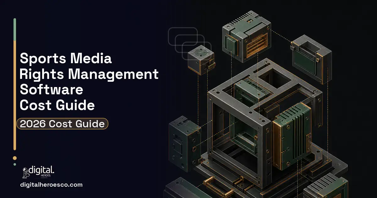 Custom Software Development software overview illustration for Sports Media Rights Management Software Cost Guide.