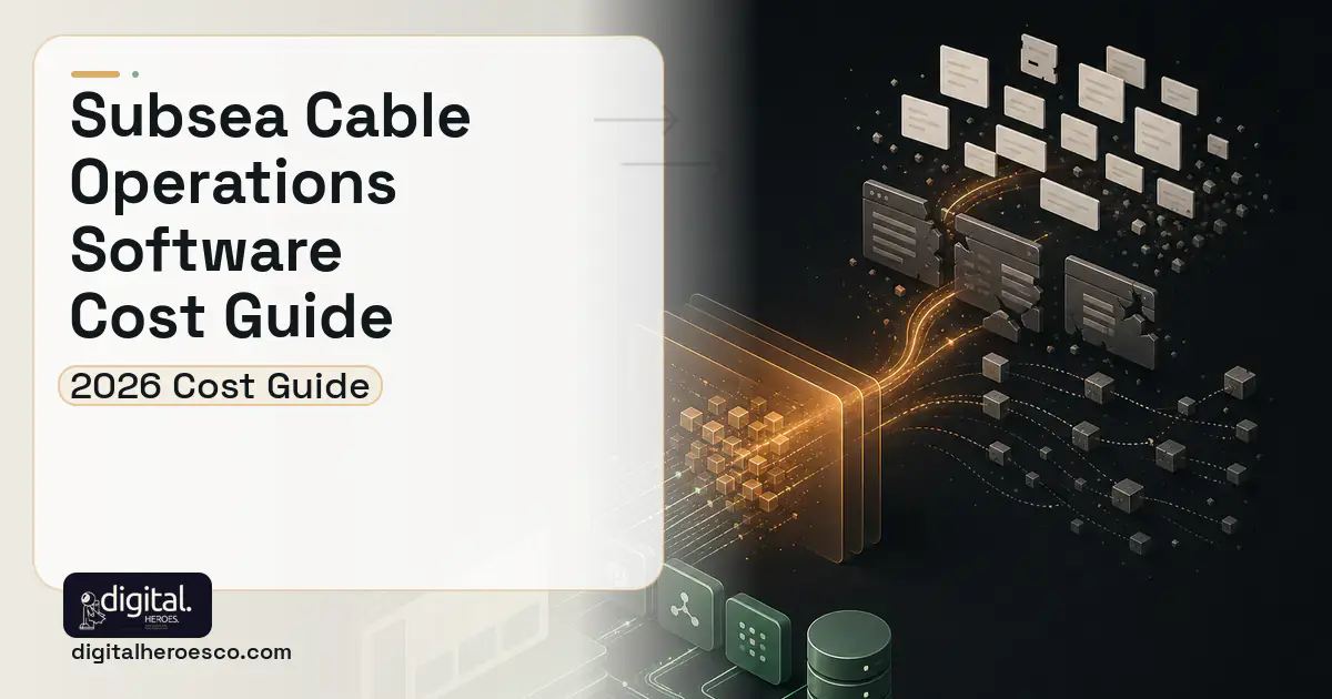 Custom Software Development workflow illustration for Subsea Cable Operations Software Cost Guide.