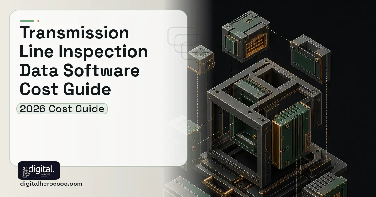 Custom Software Development software overview illustration for Transmission Line Inspection Data Software Cost Guide.