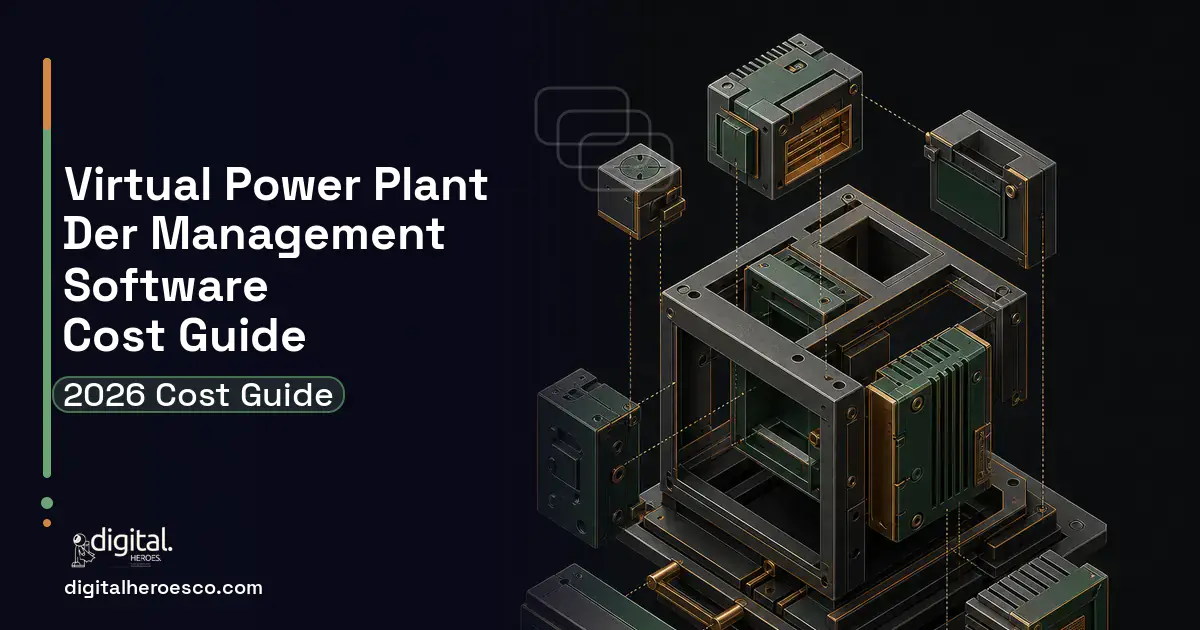 Custom Software Development software overview illustration for Virtual Power Plant DER Management Software Cost Guide.