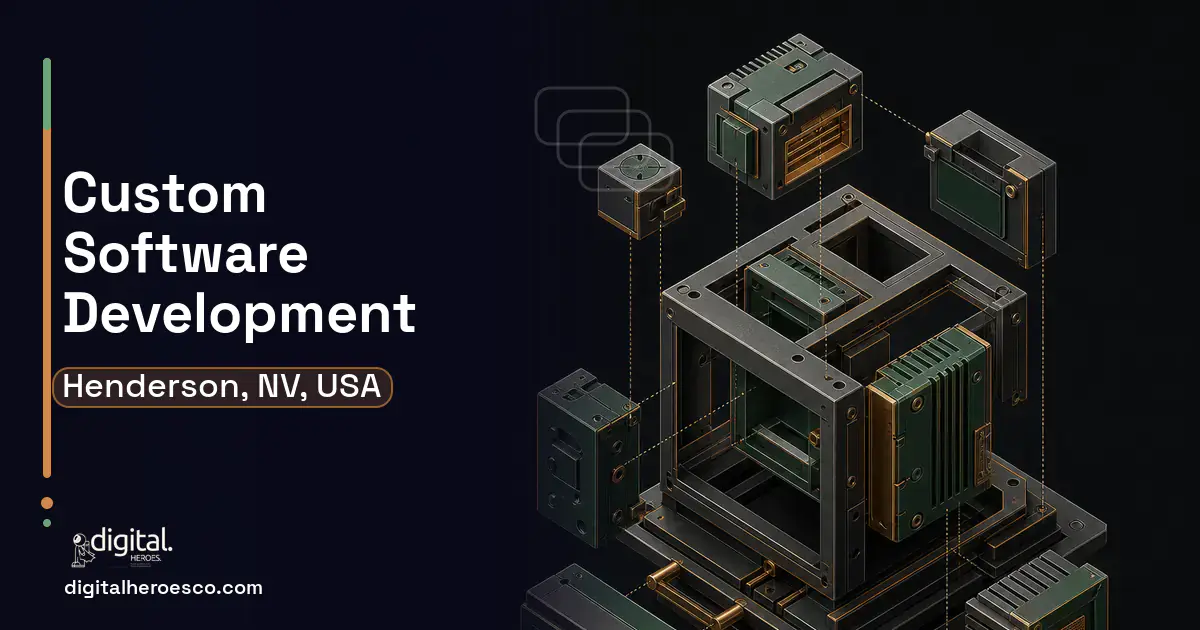 Custom Software Development software overview illustration for Henderson, NV, USA.