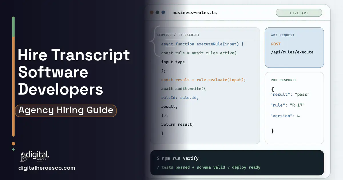 Custom Software Development code editor and API illustration for Academic Transcript AND Credentialing Software.
