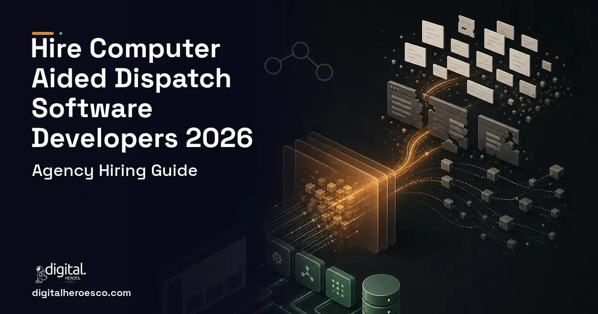 Custom Software Development workflow illustration for Computer Aided Dispatch Software.