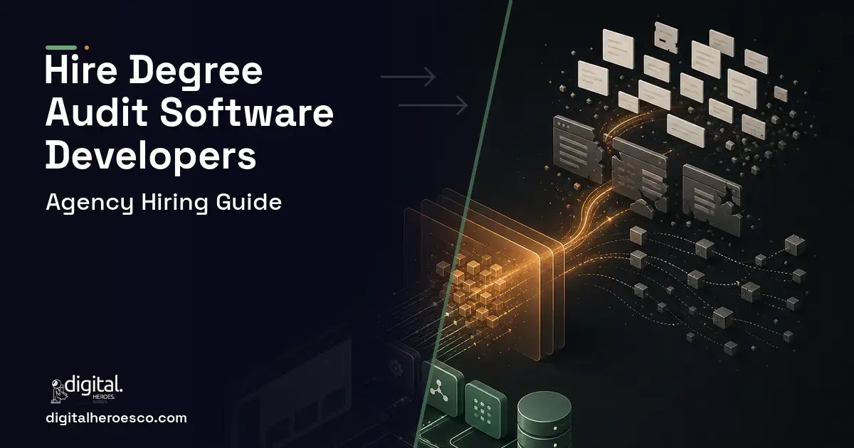 Custom Software Development workflow illustration for How to Hire a Degree Audit Software Development Company.