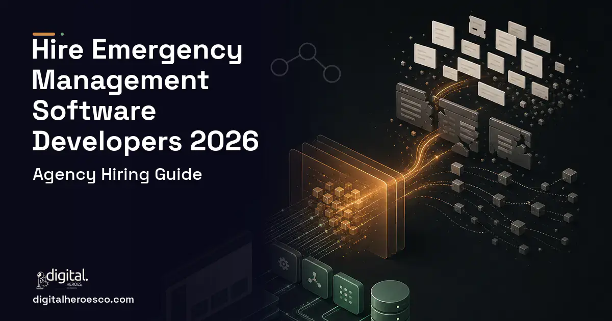 Custom Software Development workflow illustration for How to Hire an Emergency Management Software Company.
