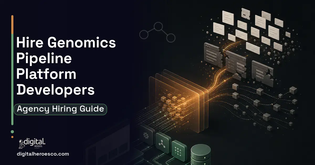 Custom Software Development workflow illustration for How to Hire a Genomics Pipeline Platform Development Company.