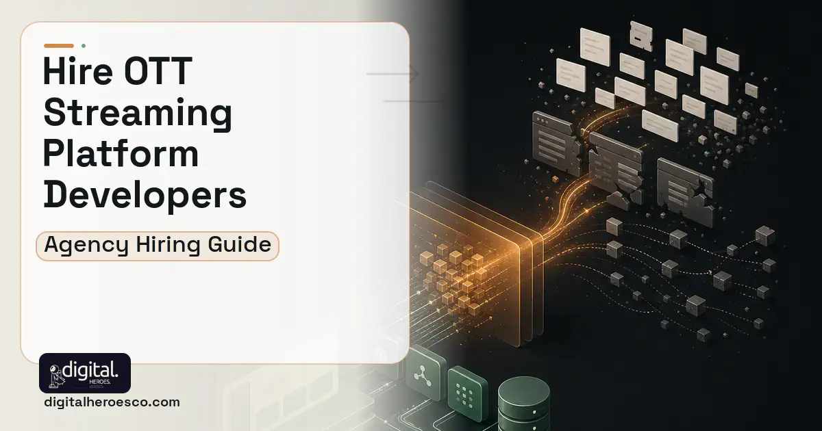 Custom Software Development workflow illustration for OTT Streaming Operations Platform.