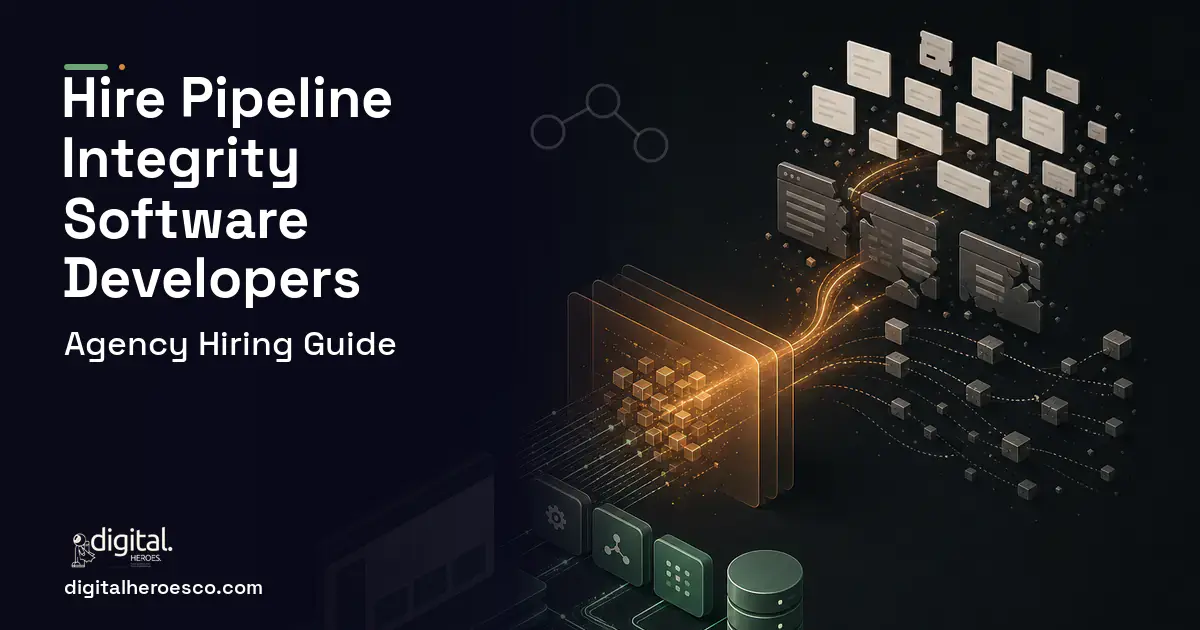 Custom Software Development workflow illustration for How to Hire a Pipeline Integrity Software Development Company.