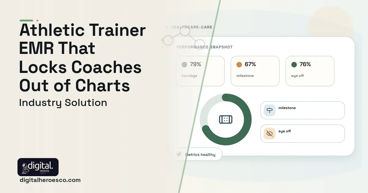 Sports Medicine Injury Tracking software visual showing bandage, milestone, and eye off.
