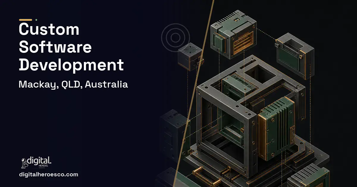 Custom Software Development software overview illustration for Mackay, QLD, Australia.