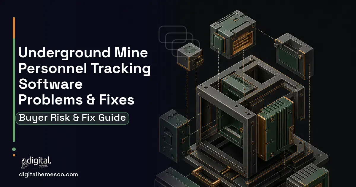 Underground Mine Personnel Tracking Software software overview illustration showing common problems and fixes.