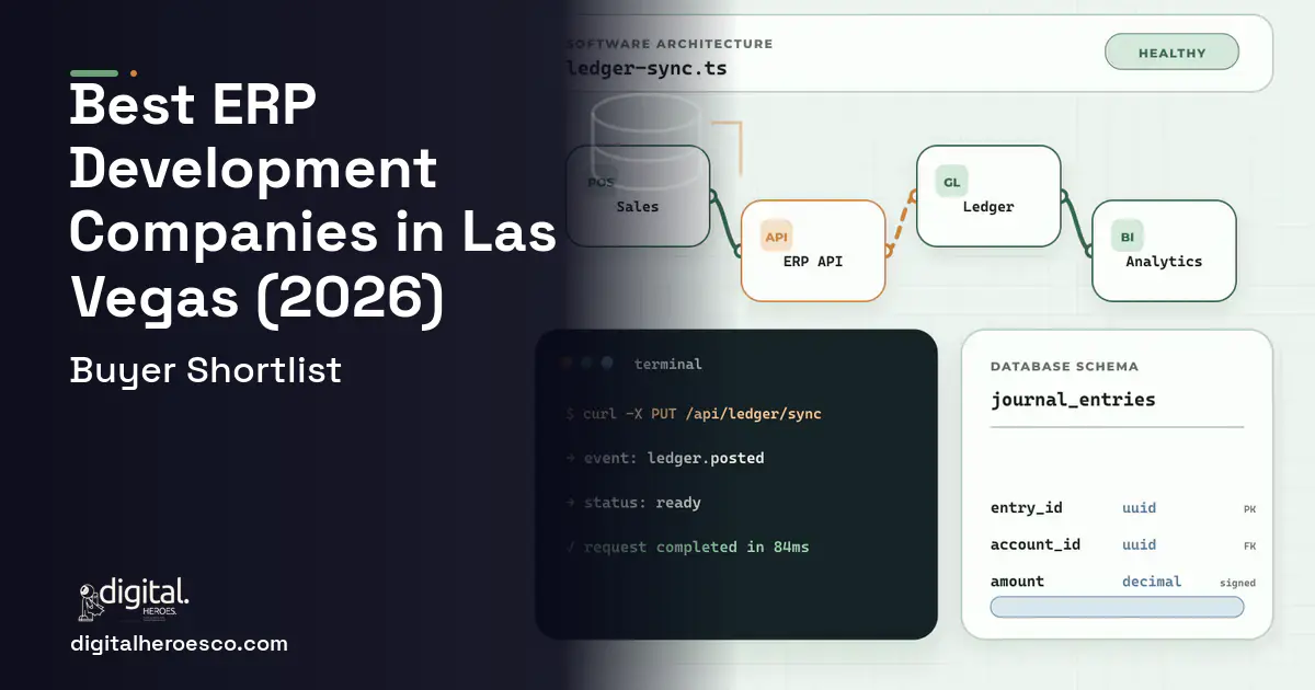 ERP Development architecture and database illustration for Best ERP Companies LAS Vegas NV.