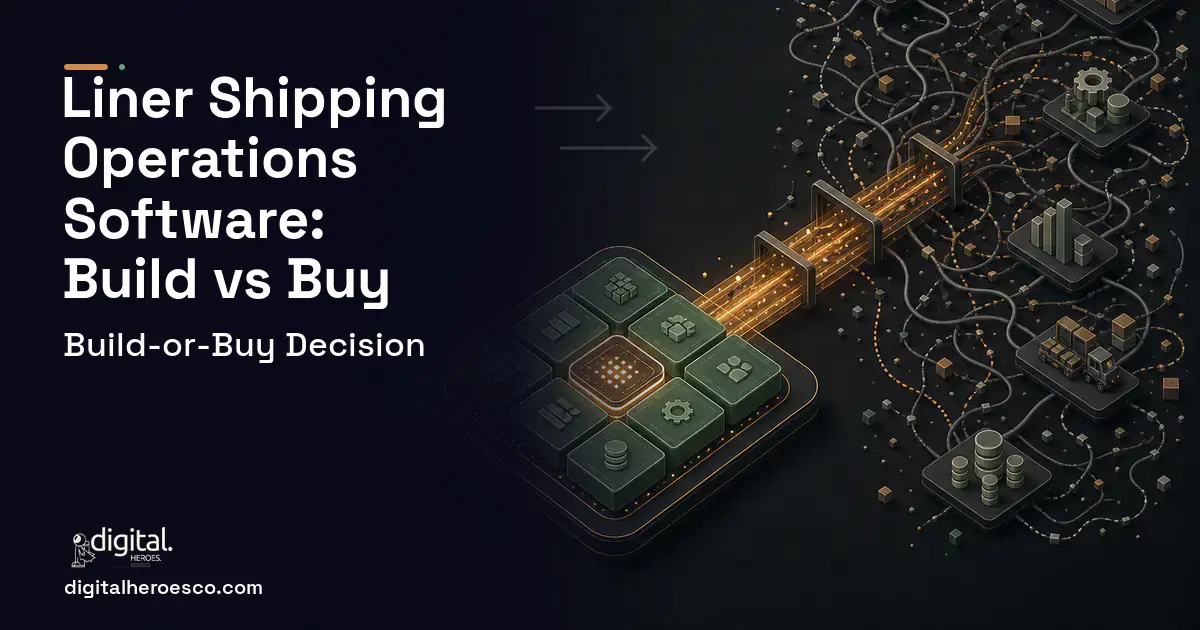 ERP Development workflow illustration for Liner Shipping Operations Software Build vs Buy Guide.