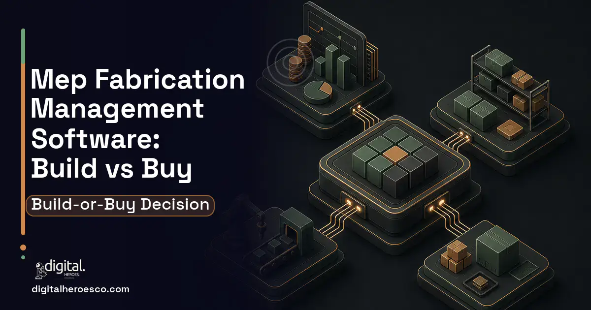 ERP Development software overview illustration for MEP Fabrication Management Software Build vs Buy Guide.