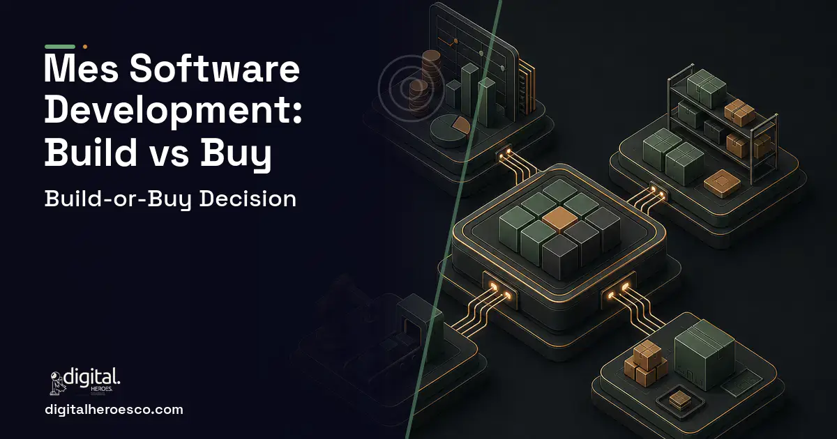 ERP Development software overview illustration for MES Software Development Build vs Buy Guide.