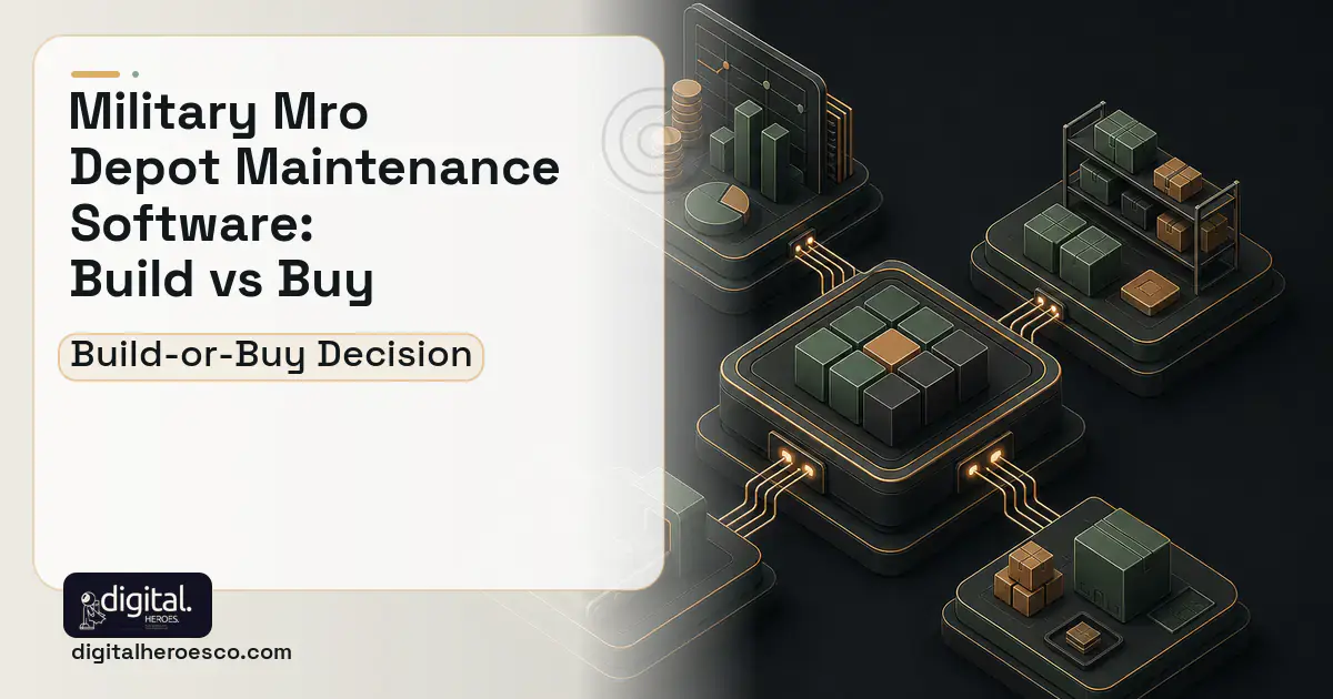 ERP Development software overview illustration for Military MRO Depot Maintenance Software Build vs Buy Guide.