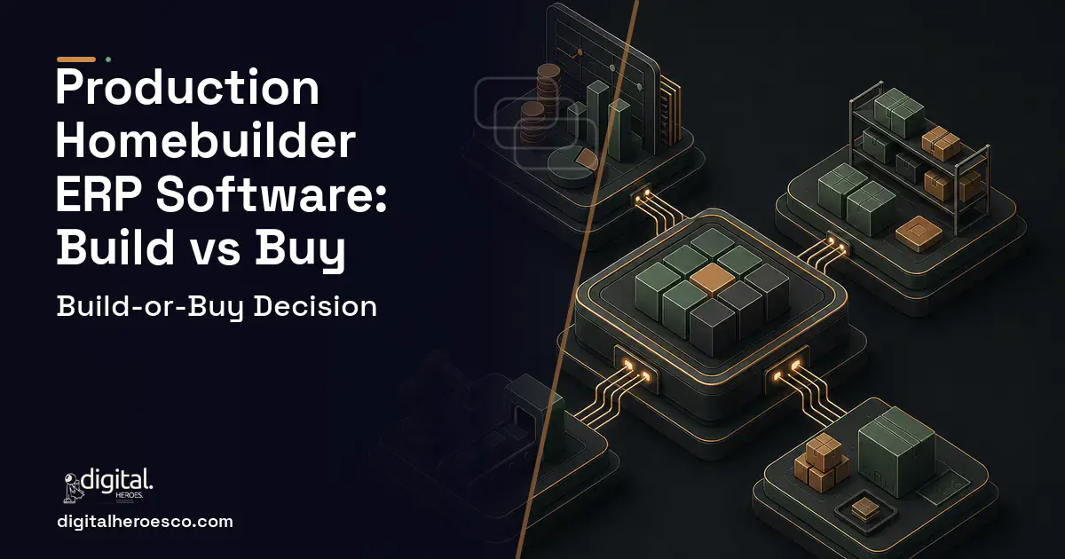 ERP Development software overview illustration for Production Homebuilder ERP Software Build vs Buy Guide.