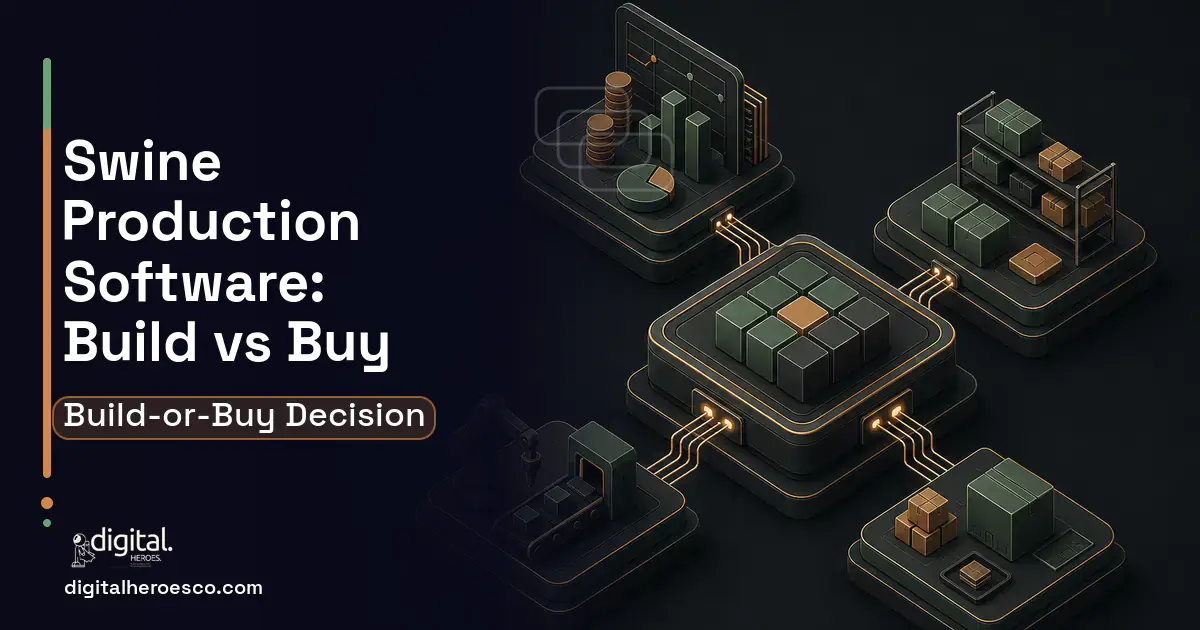 ERP Development software overview illustration for Swine Production Software Build vs Buy Guide.