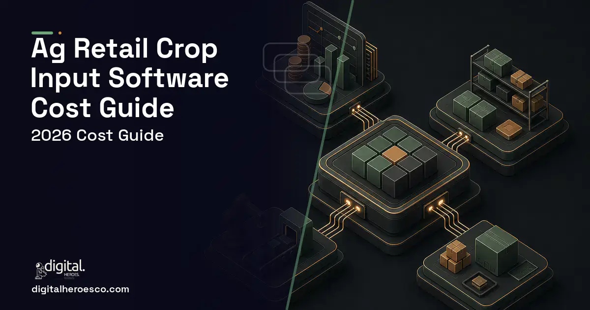 ERP Development software overview illustration for AG Retail Crop Input Software Cost Guide.