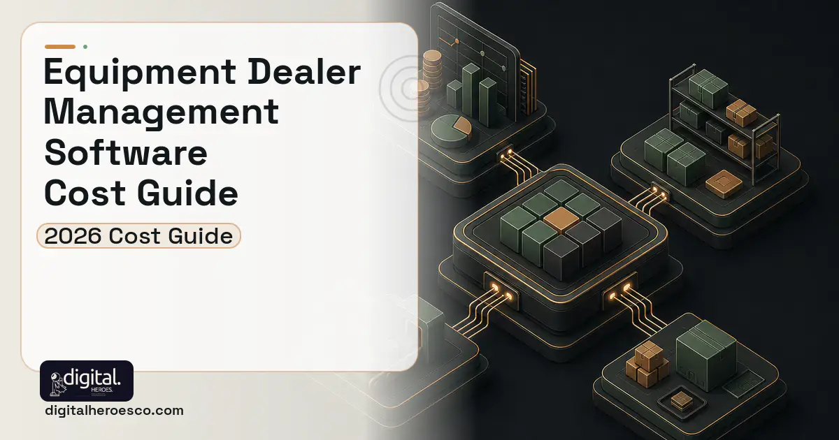 ERP Development software overview illustration for Equipment Dealer Management Software Cost Guide.