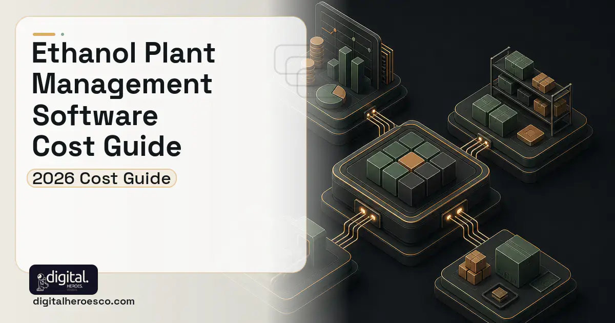ERP Development software overview illustration for Ethanol Plant Management Software Cost Guide.