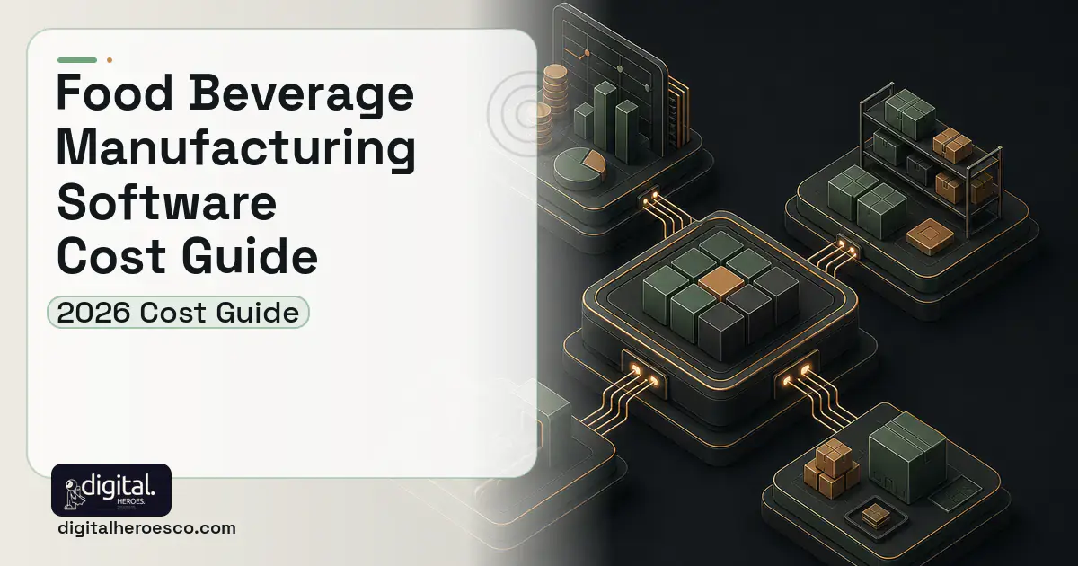 ERP Development software overview illustration for Food Beverage Manufacturing Software Cost Guide.