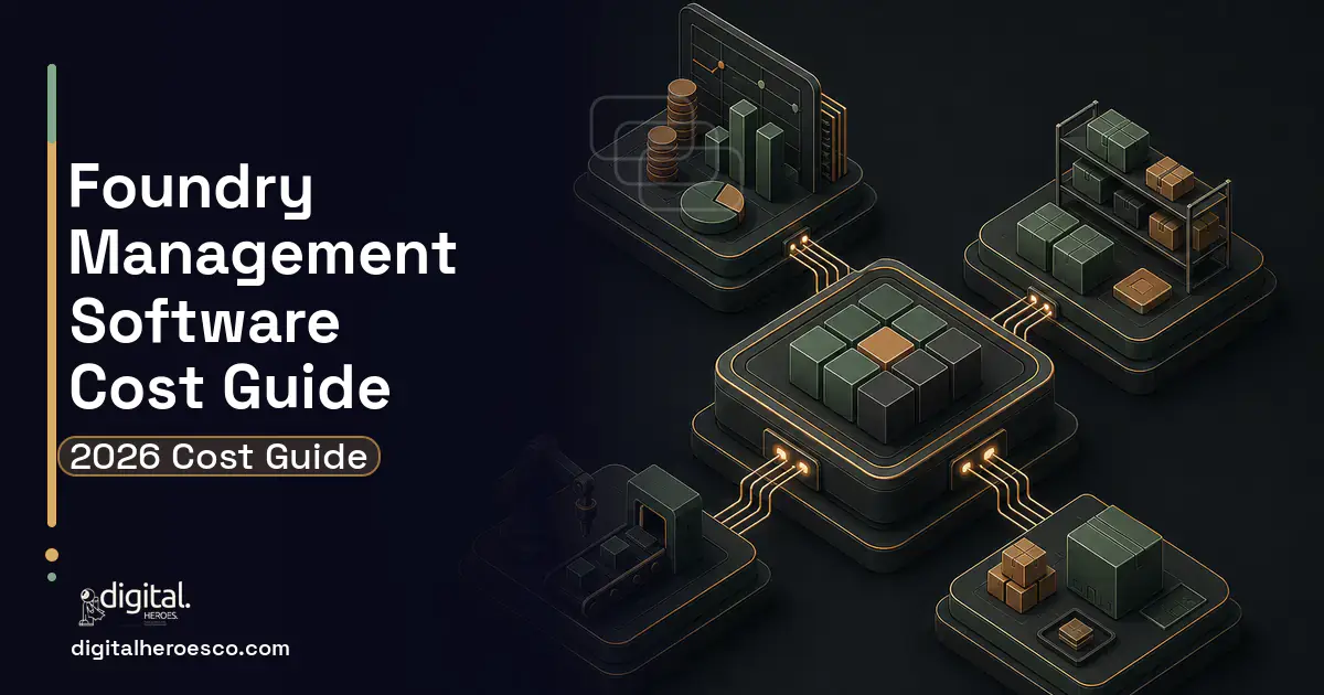 ERP Development software overview illustration for Foundry Management Software Cost Guide.