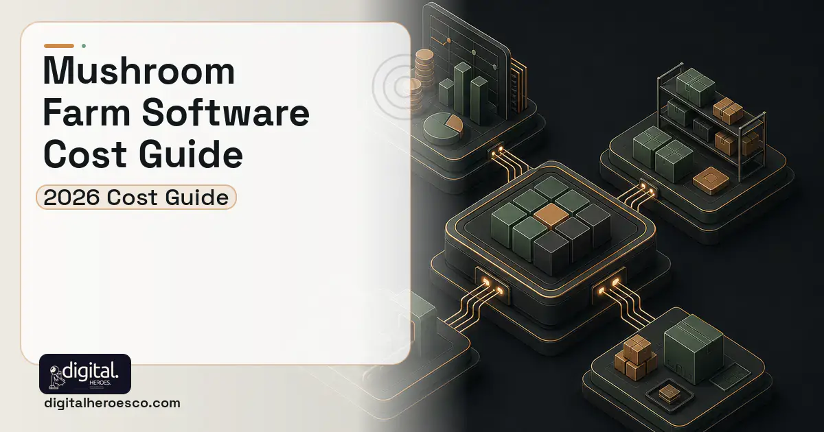 ERP Development software overview illustration for Mushroom Farm Software Cost Guide.