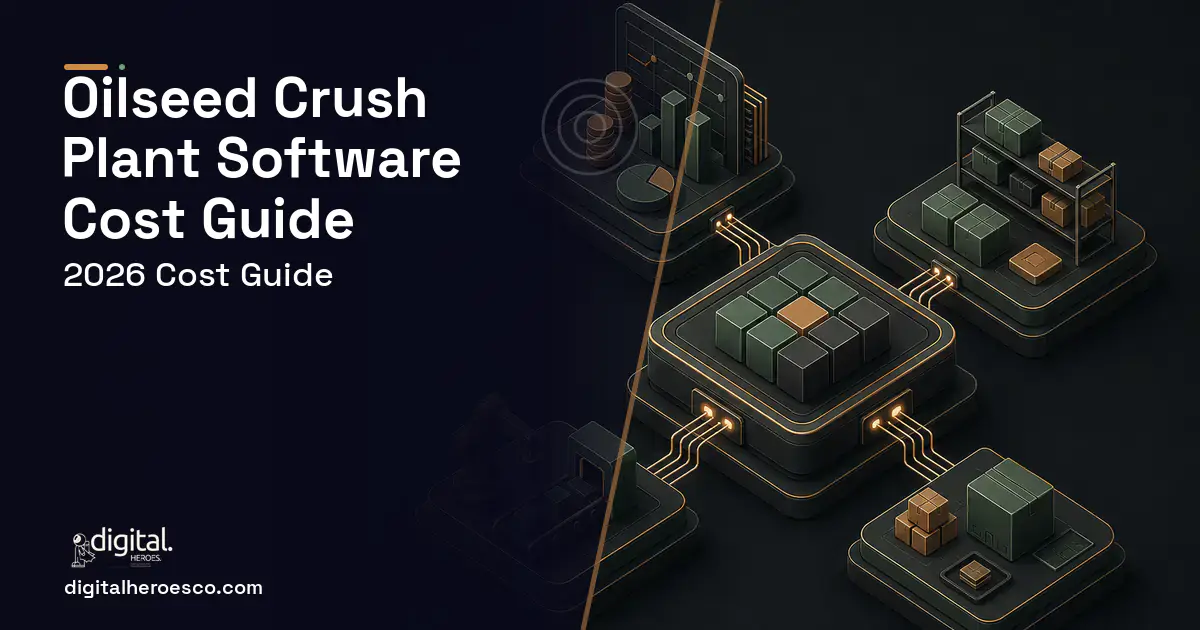 ERP Development software overview illustration for Oilseed Crush Plant Software Cost Guide.