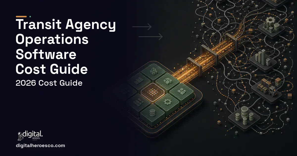 ERP Development workflow illustration for Transit Agency Operations Software Cost Guide.