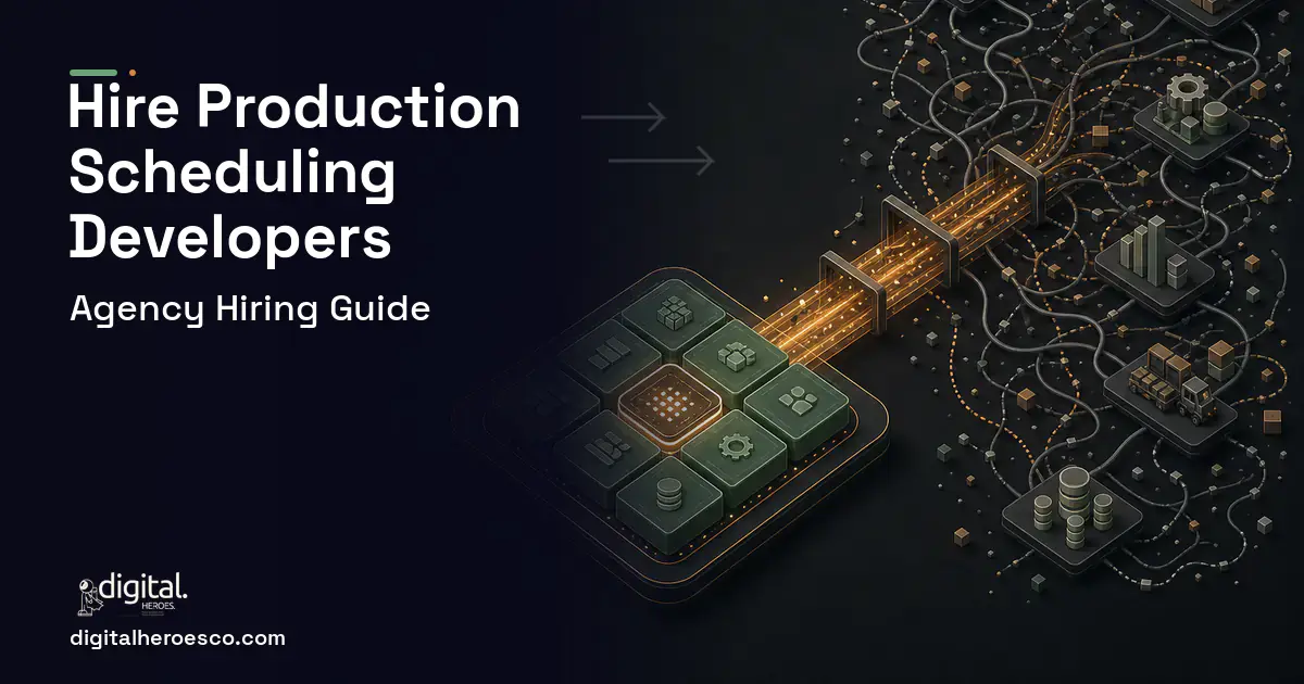 ERP Development workflow illustration for How to Hire a Production Scheduling Software Development Company.