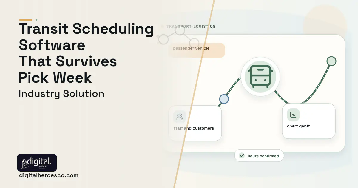 Transit Agency Operations software visual showing passenger vehicle, staff and customers, and chart gantt.