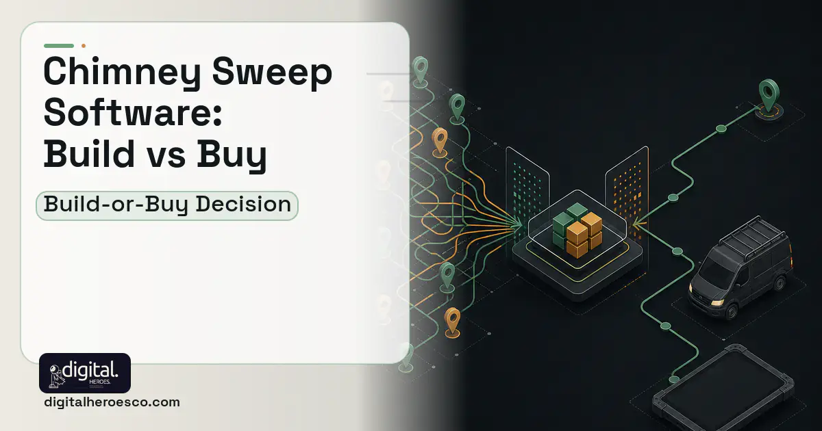 Field Service Software workflow illustration for Chimney Sweep Software Build vs Buy Guide.