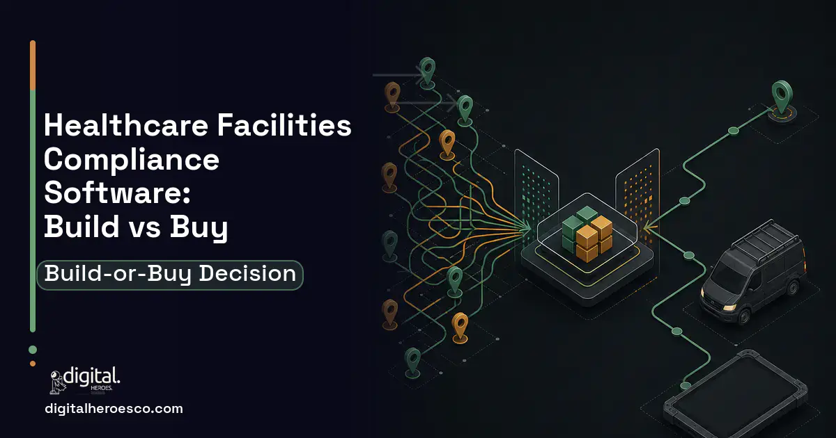 Field Service Software workflow illustration for Healthcare Facilities Compliance Software Build vs Buy Guide.