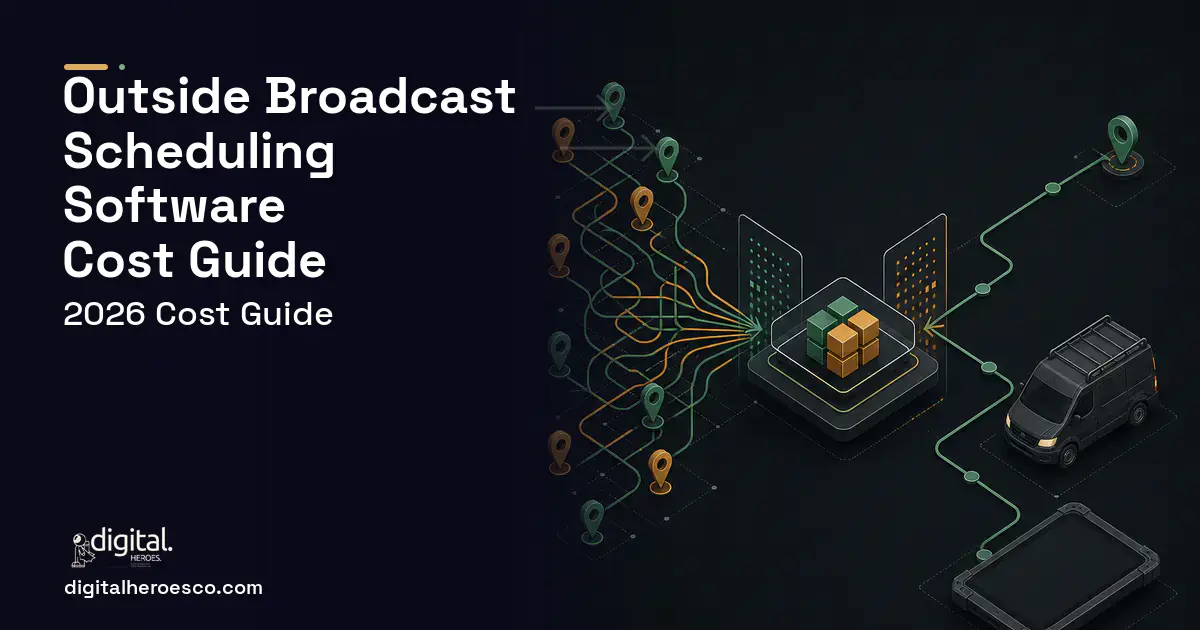 Field Service Software workflow illustration for Outside Broadcast Scheduling Software Cost Guide.