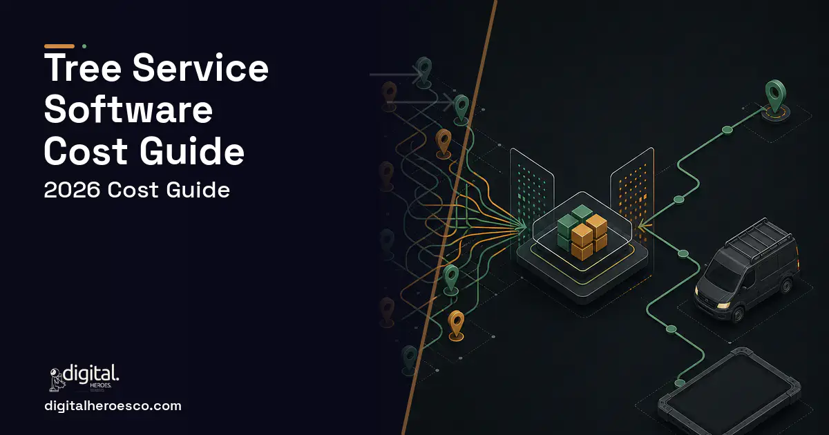 Field Service Software workflow illustration for Tree Service Software Cost Guide.
