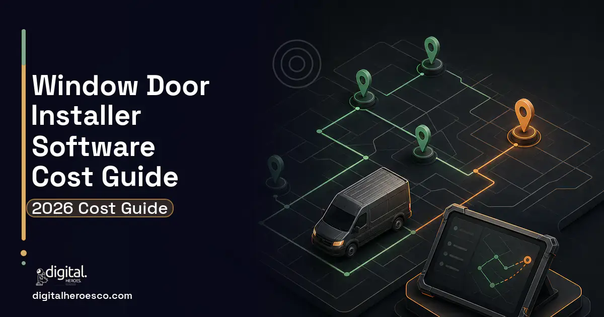 Field Service Software software overview illustration for Window Door Installer Software Cost Guide.