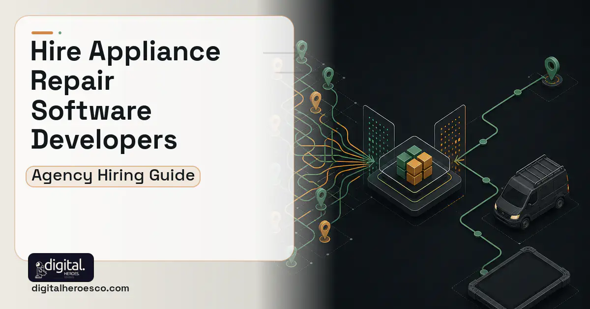 Field Service Software workflow illustration for How to Hire an Appliance Repair Software Development Company.