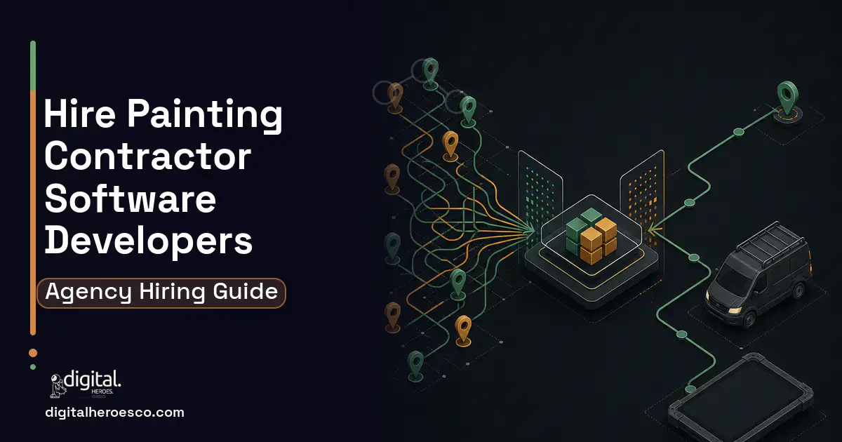 Field Service Software workflow illustration for How to Hire a Painting Contractor Software Development Company.