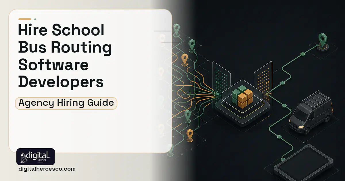 Field Service Software workflow illustration for How to Hire a School Bus Routing Software Development Company.