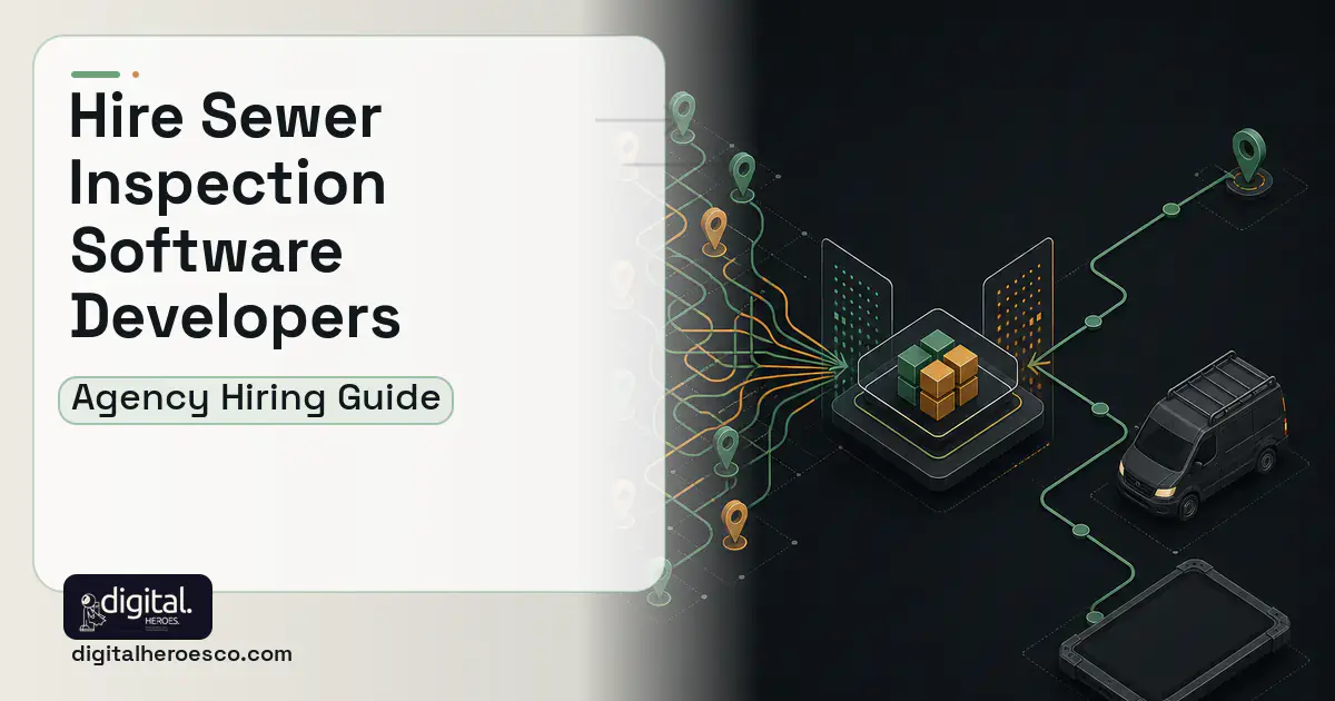 Field Service Software workflow illustration for How to Hire a Sewer Inspection Software Development Company.