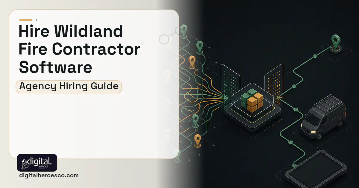 Field Service Software workflow illustration for How to Hire a Wildland Fire Contractor Software Development Company.