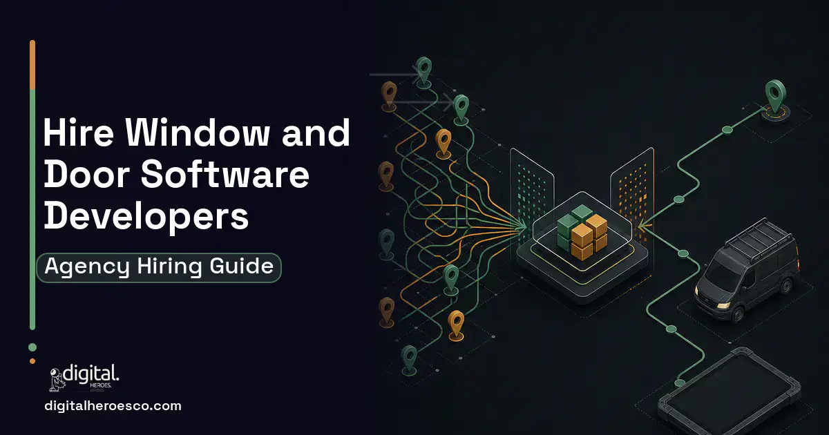 Field Service Software workflow illustration for How to Hire a Window and Door Installer Software Development Company.