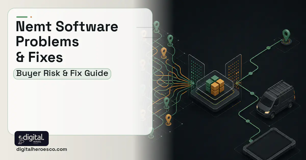 Nemt Software workflow illustration showing common problems and fixes.